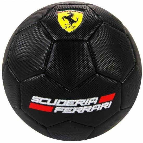 Minge de fotbal Ferrari neagra marimea 5 editie limitata