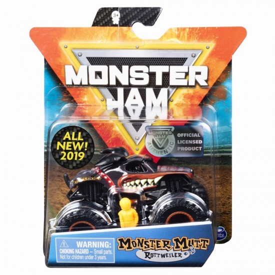 Masinuta metalica Monster Jam Rottweiler scara 1:64
