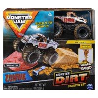 Set acrobatii cu nisip kinetic si accesorii Monster Jam