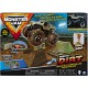 Set camioneta Soldier Fortune cu nisip kinetic si accesorii cu rampa Monster Jam
