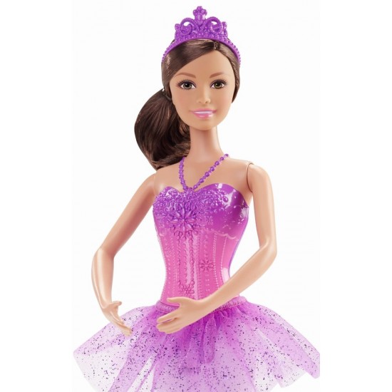 Papusa Barbie balerina cu costum violet