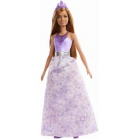 Papusa Barbie Dreamtopia printesa cu colier mov