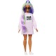 Papusa Barbie Fashionista cu rochita roz Dream Often