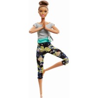 Papusa Barbie Made to Move cu 22 de articulatii  - Yoga style