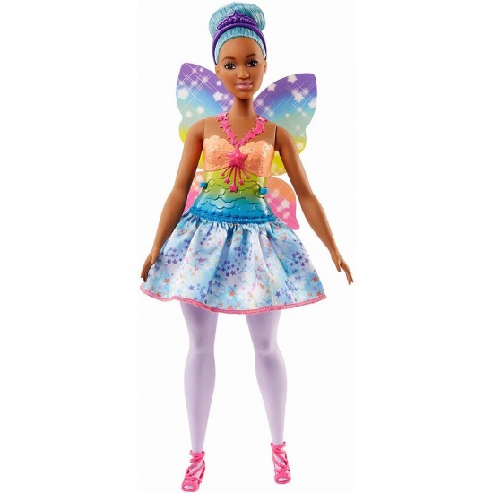 Papusa Barbie Dreamtopia - Zana cu parul albastru