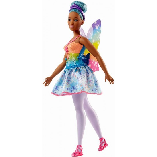 Papusa Barbie Dreamtopia - Zana cu parul albastru