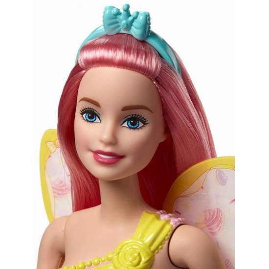 Papusa Barbie Dreamtopia - Zana cu parul roz