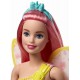 Papusa Barbie Dreamtopia - Zana cu parul roz