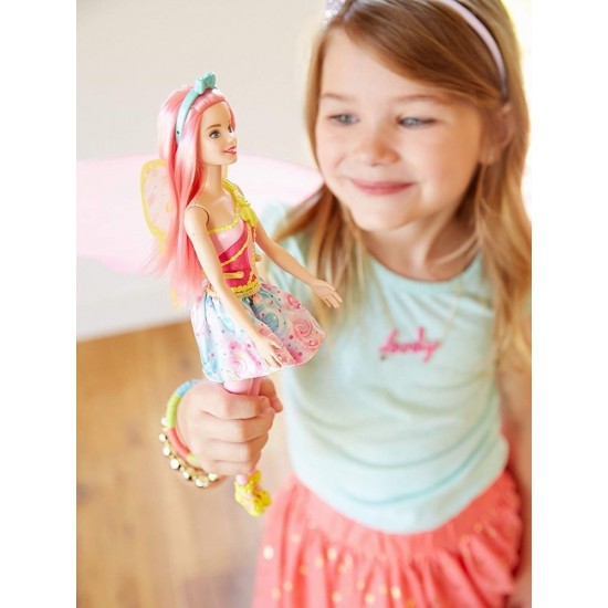 Papusa Barbie Dreamtopia - Zana cu parul roz