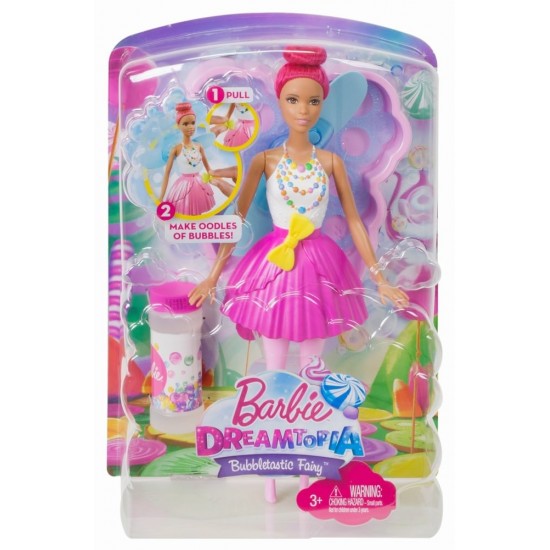 Papusa Barbie Dreamtopia zana cu balonase de sapun