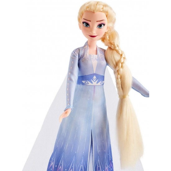 Papusa Elsa cu par lung pentru impletit Frozen 2