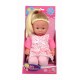 Papusa soft 30 cm cu hainute roz