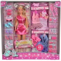 Set papusa Steffi Mega Fashion cu 45 accesorii