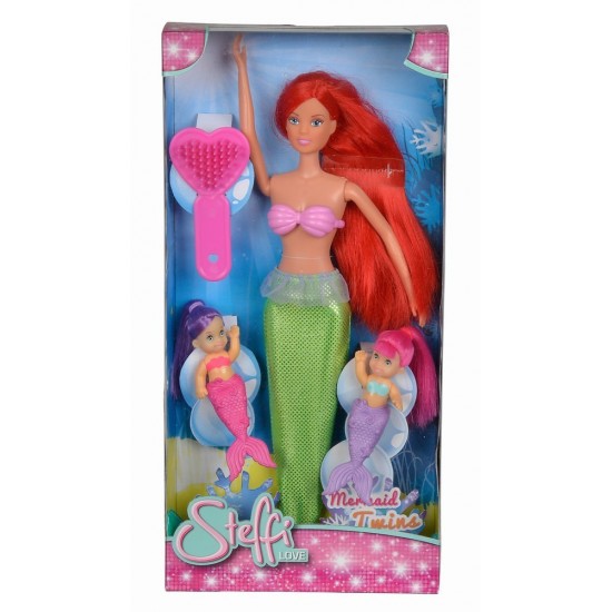 Papusa Steffi sirena cu corp verde