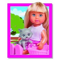 Papusica Evi cu catel si pisicuta