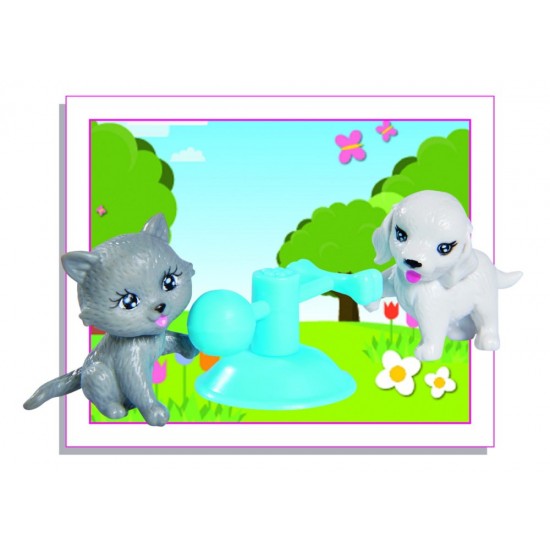 Papusica Evi cu catel si pisicuta