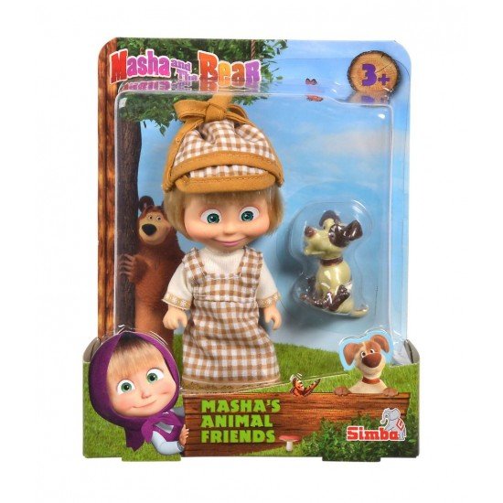 Papusa Masha cu catelus