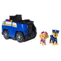 Masina de politie  2 in 1 Split Second Chase Patrula Catelusilor cu 2 figurine