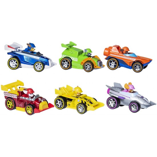 Set 6 masinute metalice Ready Race Patrula Catelusilor 