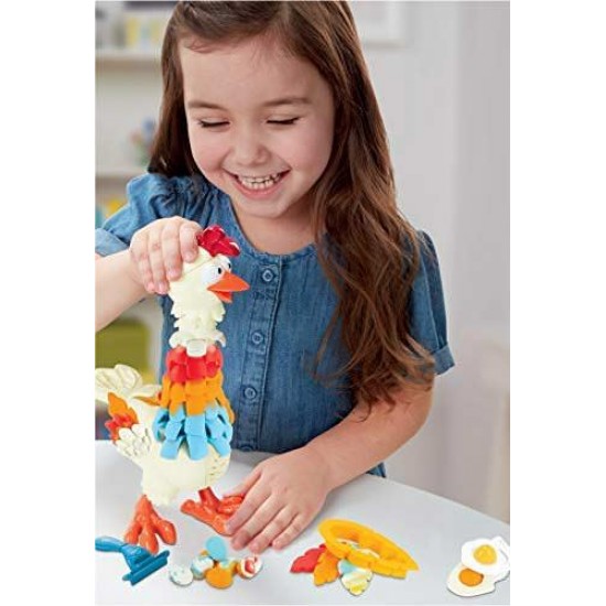 Set creativ Play-Doh - Puiul traznit cu pene colorate