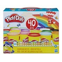 Set 40 de borcanase Play-Doh cu pasta de modelat colorata