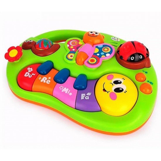 Pianina animalutelor vesele cu lumini si sunete
