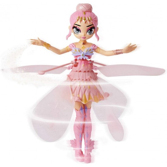 Papusa zburatoare Pixie roz