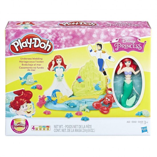 Set creativ Play-Doh Ariel nunta in mare
