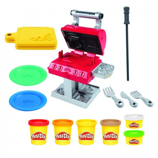 Set Play-Doh - Gratar cu forme si stampile