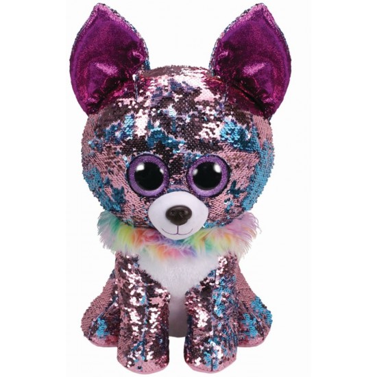 Plus Ty Boos Catel Chihuahua cu paiete 42 cm