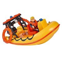 Set de joaca Pompierul Sam - Barca Neptun cu figurina si accesorii