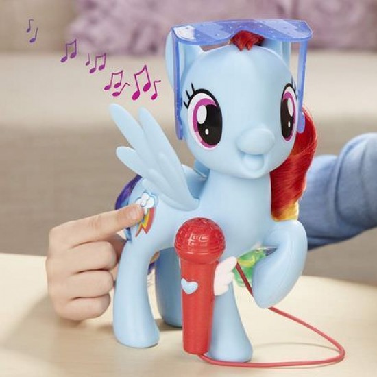 Ponei Rainbow Dash cu microfon si sunete
