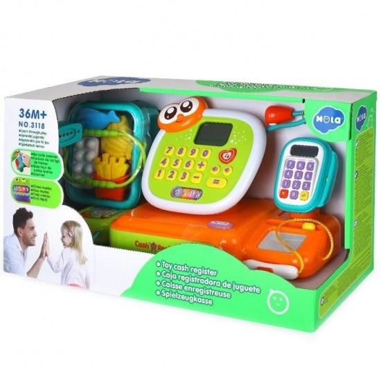 Prima mea casa de marcat cu lumini si sunete Hola Toys