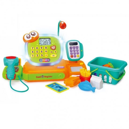 Prima mea casa de marcat cu lumini si sunete Hola Toys