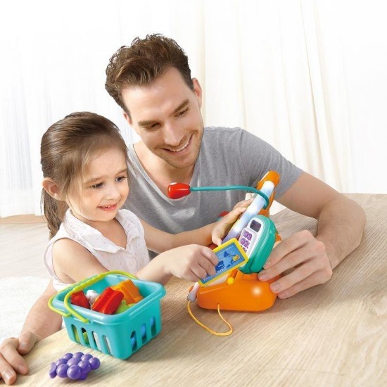 Prima mea casa de marcat cu lumini si sunete Hola Toys