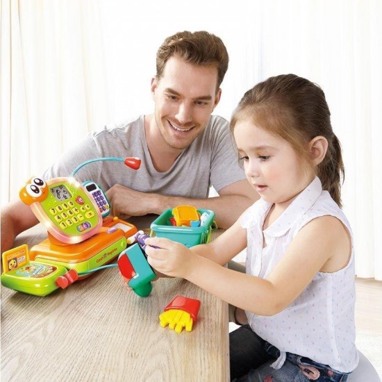 Prima mea casa de marcat cu lumini si sunete Hola Toys