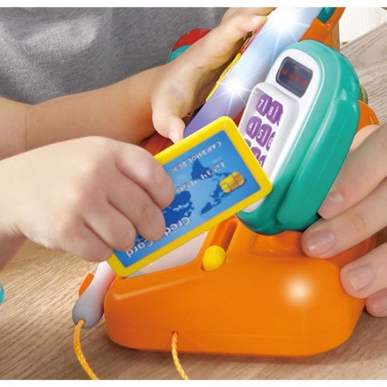 Prima mea casa de marcat cu lumini si sunete Hola Toys