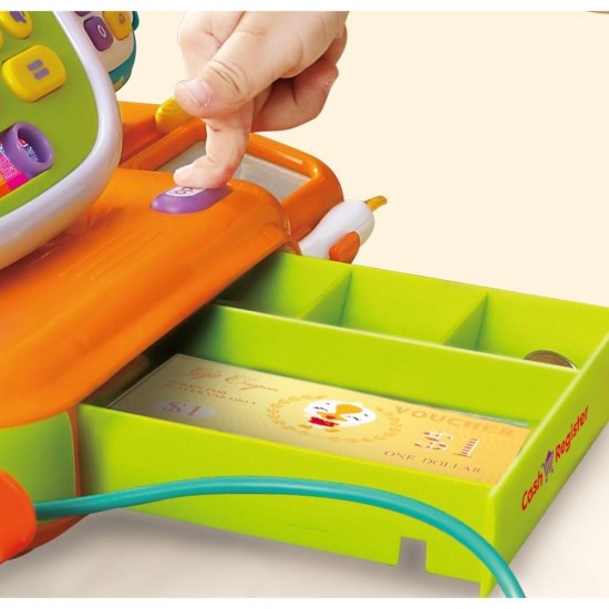 Prima mea casa de marcat cu lumini si sunete Hola Toys