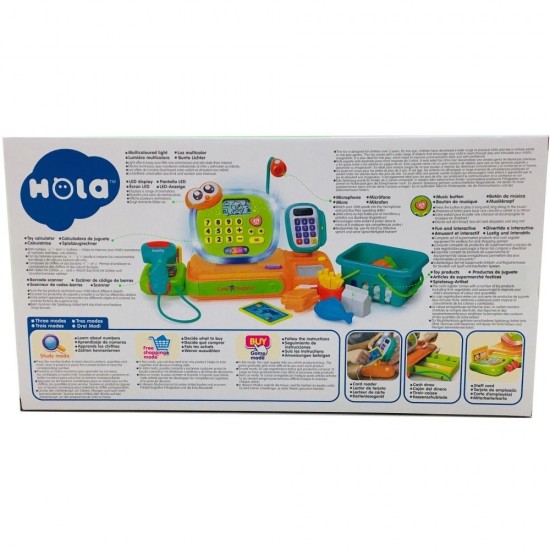 Prima mea casa de marcat cu lumini si sunete Hola Toys