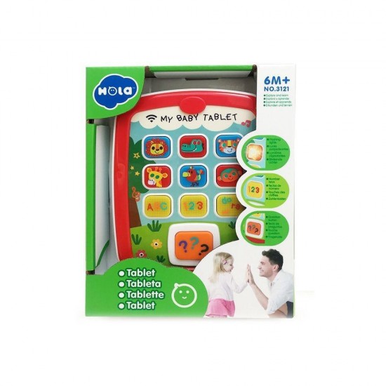 Prima mea tableta cu muzica si lumini Hola Toys