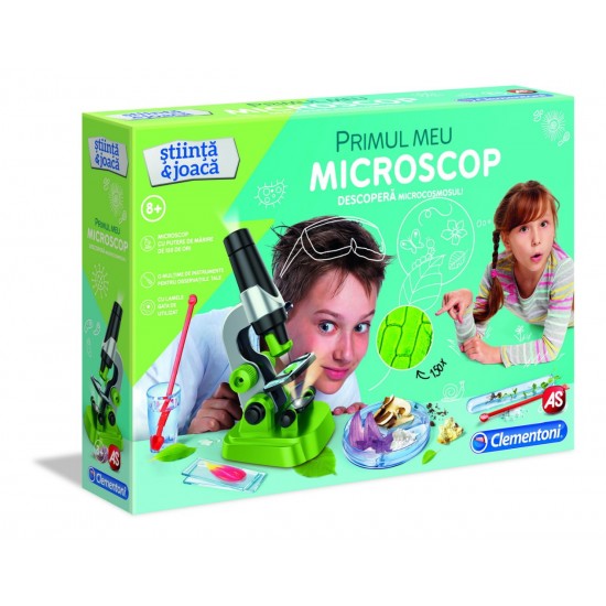 Set educativ Clementoni - Primul meu microscop