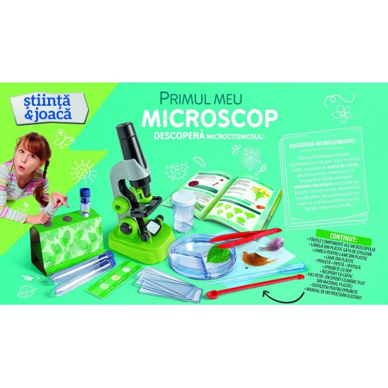 Set educativ Clementoni - Primul meu microscop