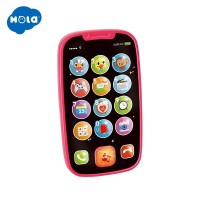 Jucarie smartphone cu muzica si lumini rosu Hola Toys