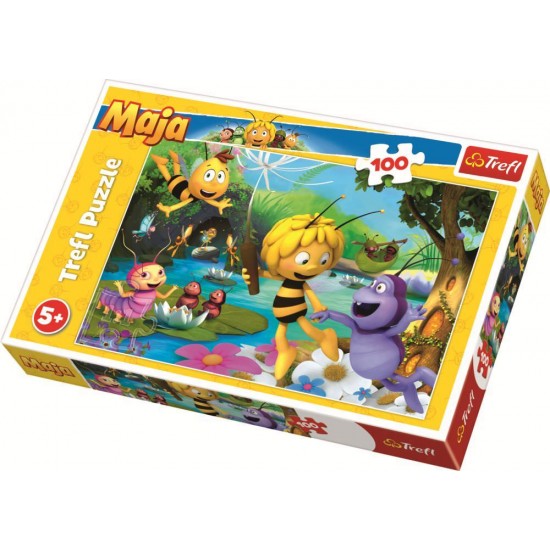 Puzzle Trefl Albinuta Maya si prietenii 100 piese