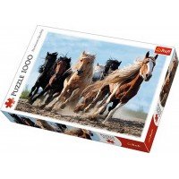 Puzzle Trefl 1000 piese - Cai la galop