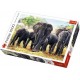 Puzzle Trefl 1000 piese - Elefanti africani