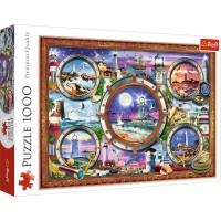 Puzzle Trefl 1000 piese - Faruri pline de culoare