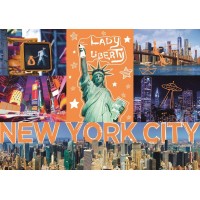 Puzzle Trefl 1000 piese - New York neon