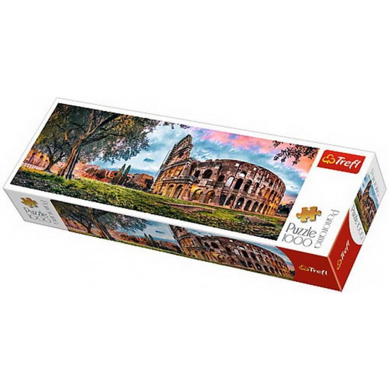 Puzzle Trefl 1000 piese - Panorama Colosseum la rasarit