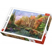Puzzle Trefl 1500 piese - Casuta de langa lac